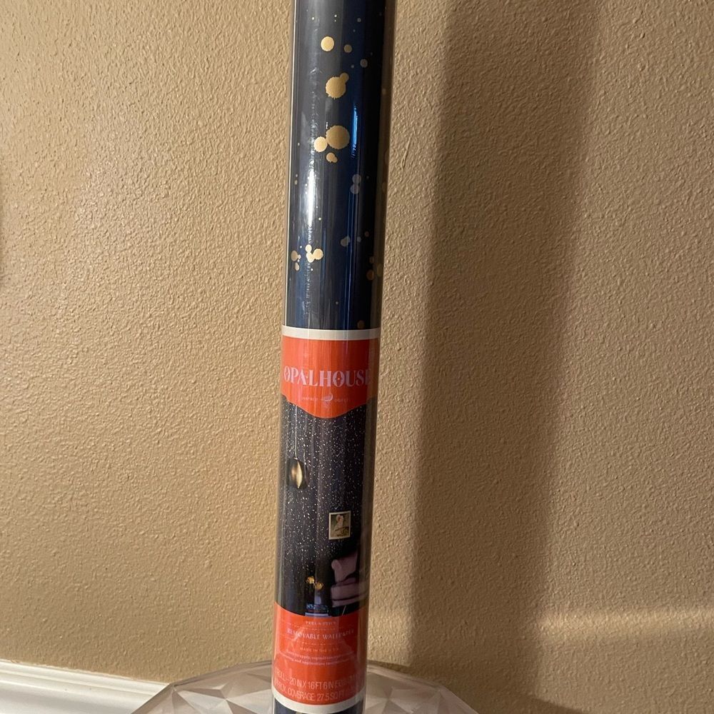 Opalhouse Midnight Blue and Gold Speckled Wallpaper